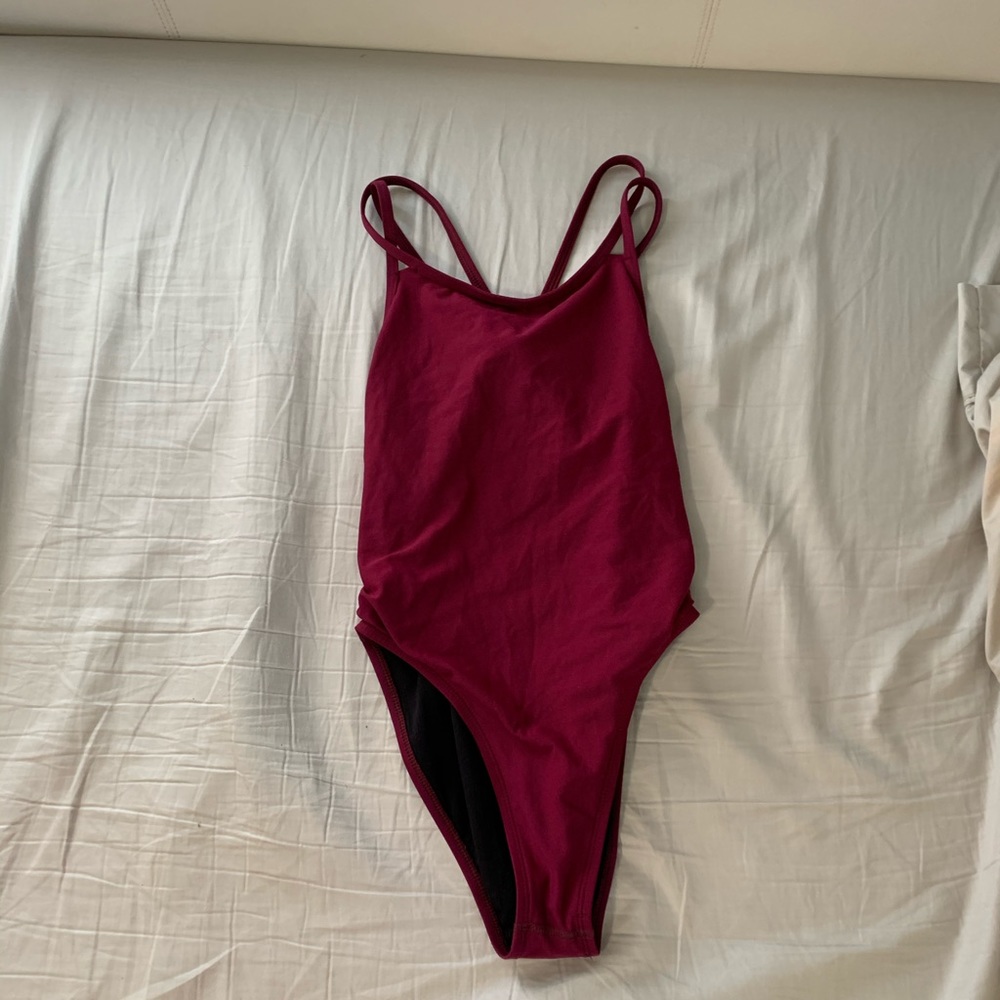 Jolyn size 32 Murray Onesie Burgundy